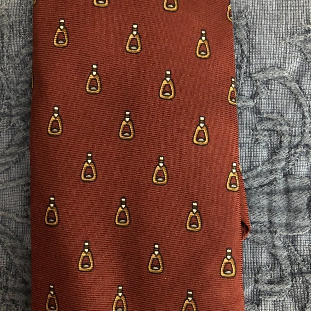 Courchevel for Saks Fifth Avenue Silk Tie Burgundy